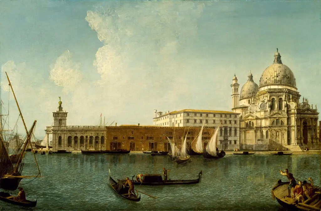 View of the Dogana and Santa Maria della Salute, by Michele Marieschi