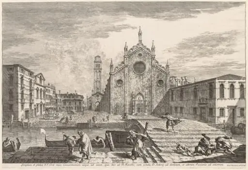 Views of Venice: Campo dei Frari, by Michele Marieschi