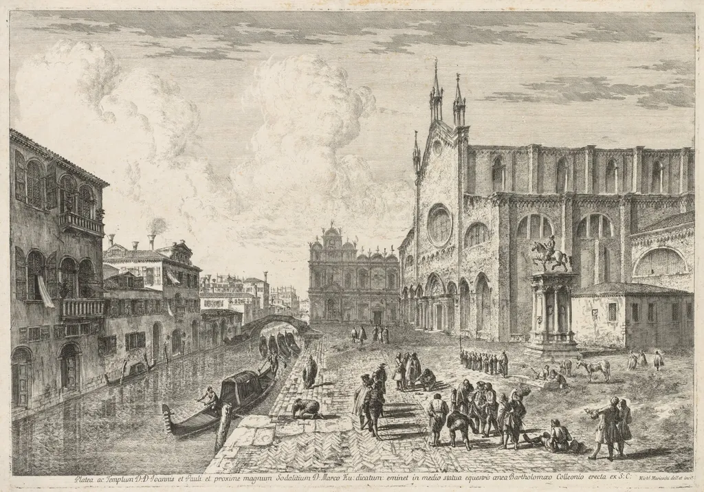 Views of Venice: Campo S. S. Giovanni e Paolo, by Michele Marieschi, 1741