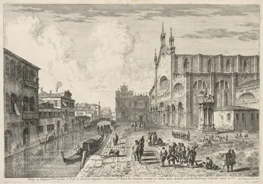 Views of Venice: Campo S. S. Giovanni e Paolo, by Michele Marieschi