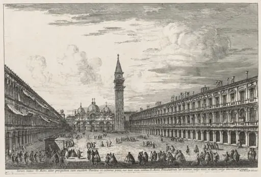 Views of Venice: Piazzo S. Marco, by Michele Marieschi