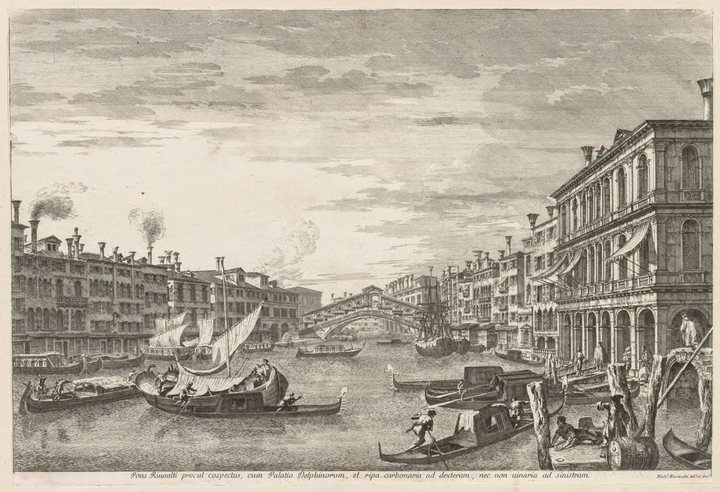 Views of Venice: Rialto, by Michele Marieschi, 1741