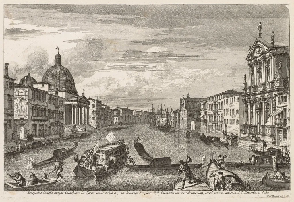 Views of Venice: Santa Chiara, by Michele Marieschi, 1741