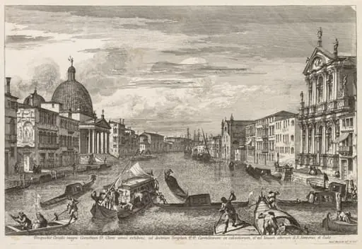 Views of Venice: Santa Chiara, by Michele Marieschi