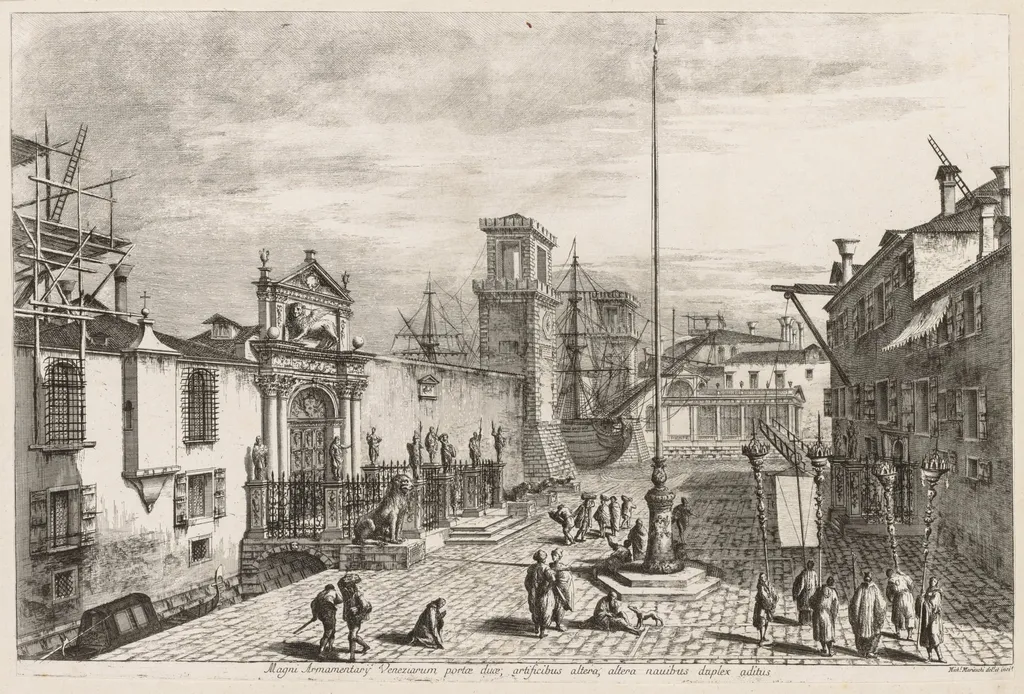 Views of Venice: The Gates of the Arsenal, by Michele Marieschi, 1741