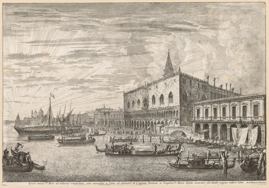 Views of Venice: The Molo and S. M. Della Salute, by Michele Marieschi, 1741