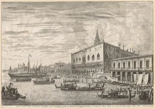 Views of Venice: The Molo and S. M. Della Salute, by Michele Marieschi
