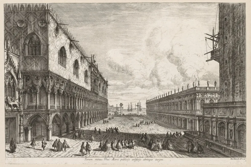Views of Venice: The Piazzetta, by Michele Marieschi, 1741