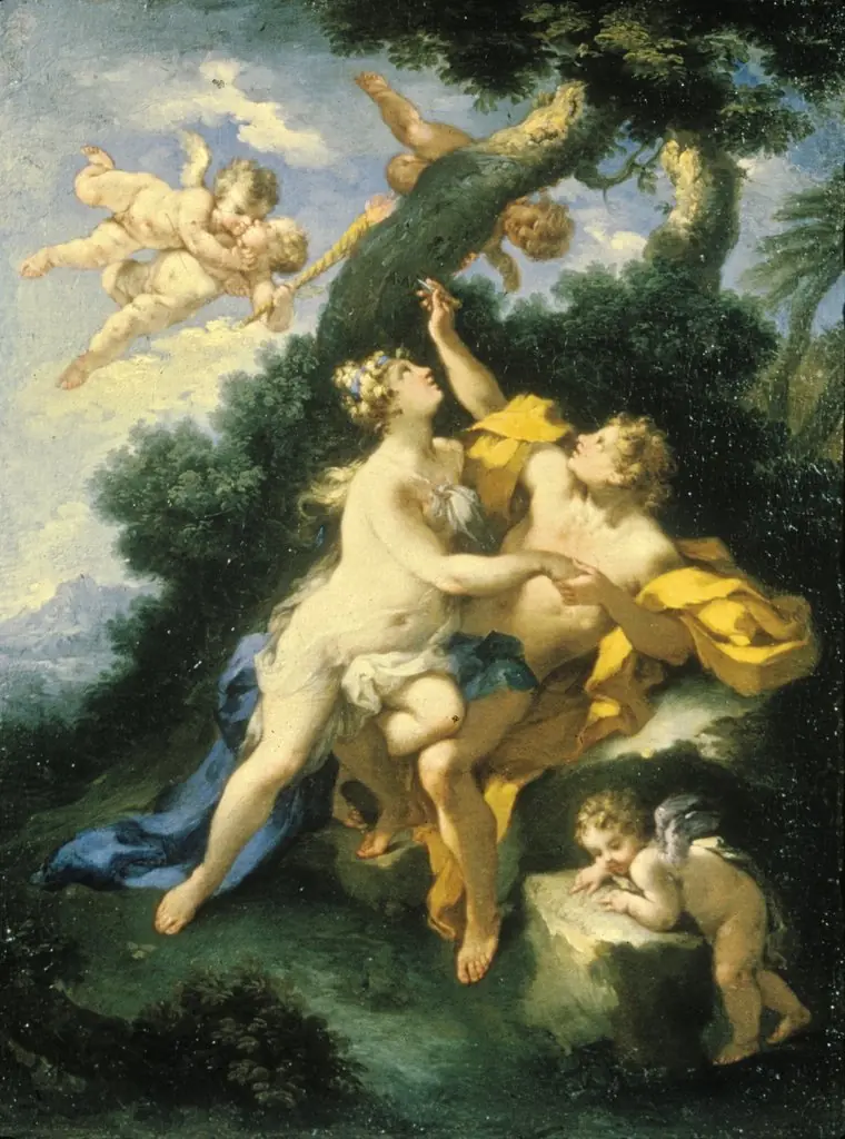 Angelica and Medoro, by Michele Rocca