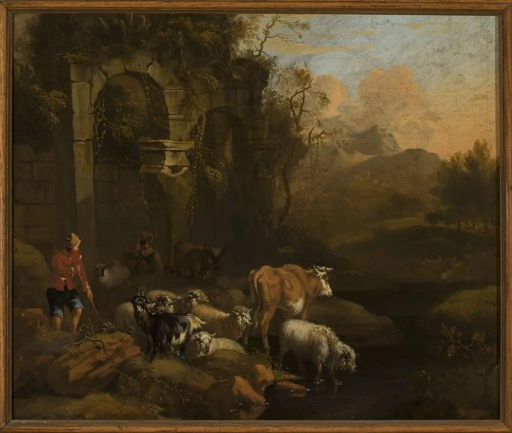 Cattle at the waterhole, by Michiel Carree