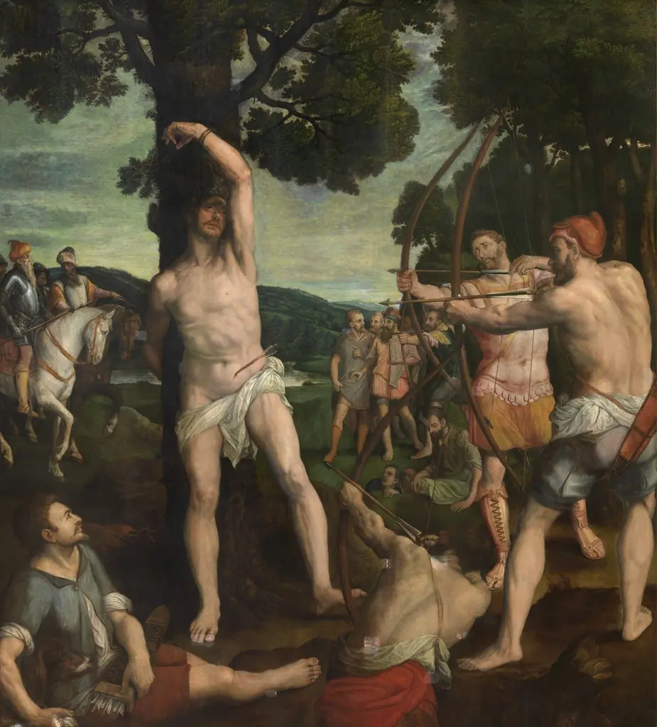 Martyrdom of Saint Sebastian, by Michiel Coxie