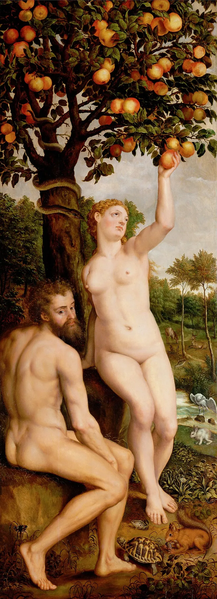Original Sin, by Michiel Coxie, oil, 1550