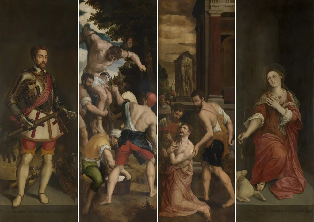 The Story of Saint George, by Michiel Coxie, oil, 1549