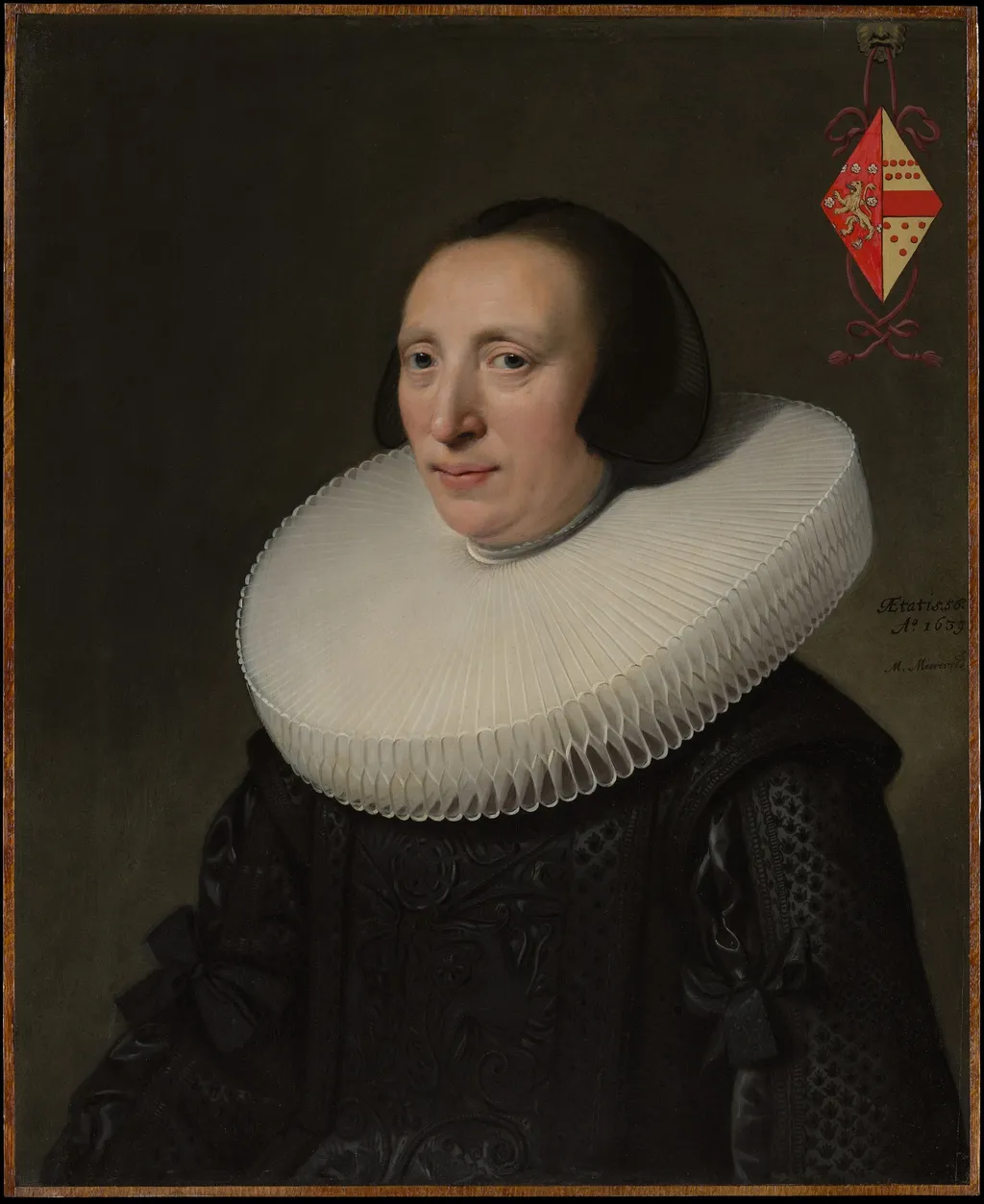 Margaretha van Clootwijk (born about 1580/81, died 1662), Wife of Jacob van Dalen, by Michiel Jansz van Mierevelt, oil, 1639