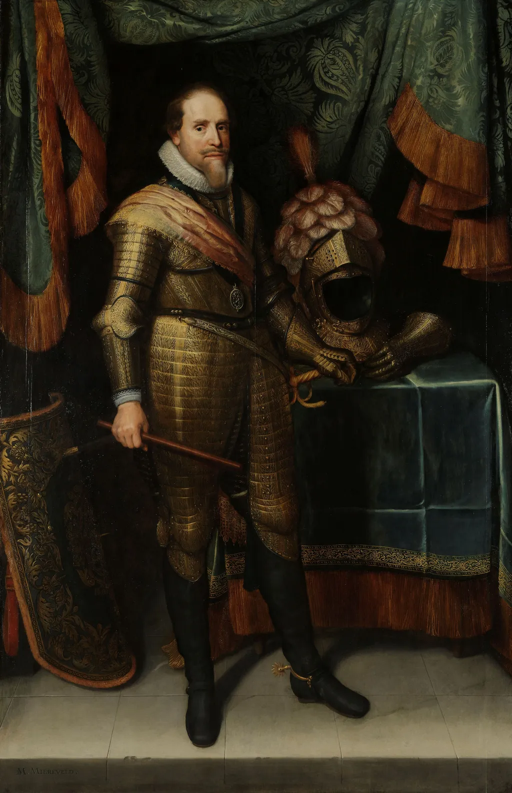 Maurice, Prince of Orange, by Michiel Jansz van Mierevelt, oil, 1613