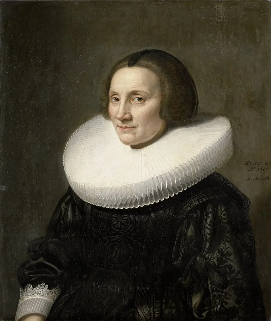 Portrait of Caecilia van Beresteyn (1589-1661), by Michiel Jansz van Mierevelt