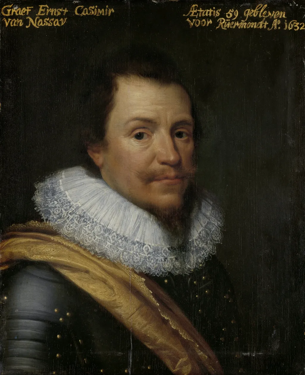 Portrait of Ernst Casimir (1573-1632), Count of Nassau-Dietz, by Michiel Jansz van Mierevelt, oil