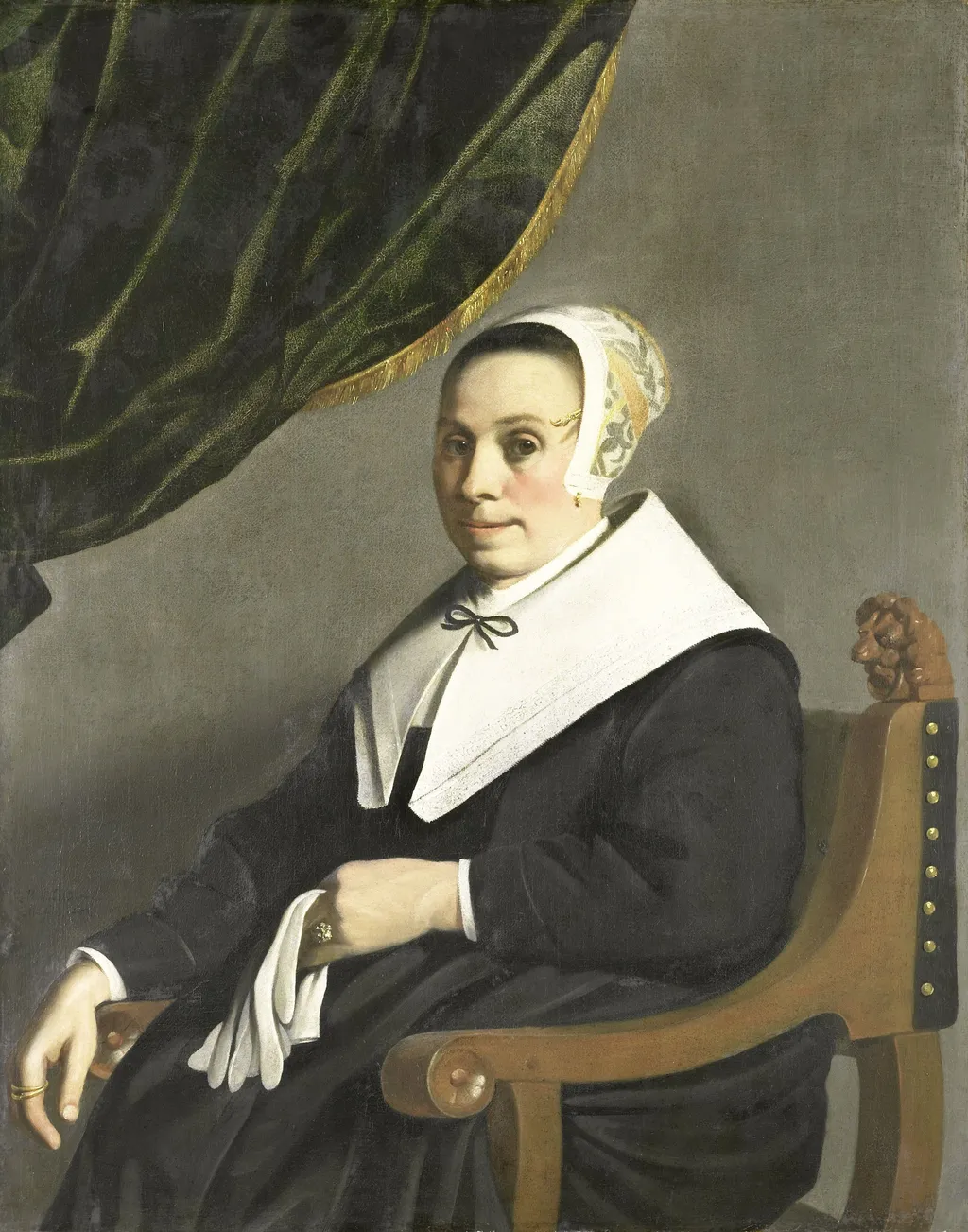 Portrait of a Woman, by Michiel Nouts, oil, 1656