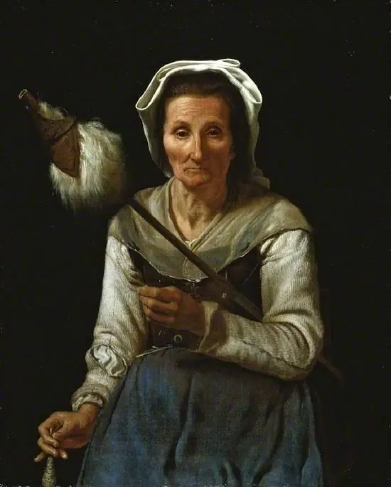 An Old Woman Spinning, by Michiel Sweerts