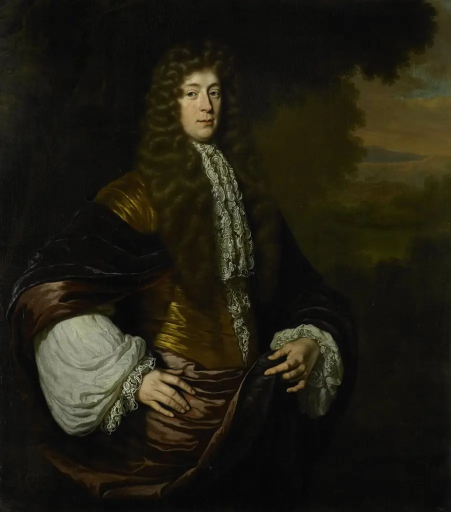 Portrait of Hendrick Bicker (1649 - 1718), burgomaster of Amsterdam, by Michiel van Musscher