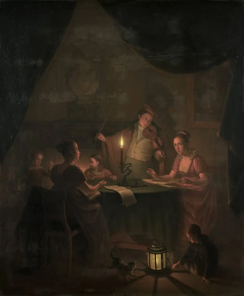 A Musical Party by Candlelight, by Michiel Versteegh