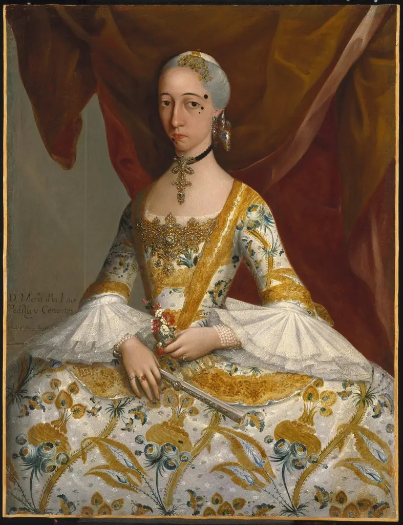 Doña María de la Luz Padilla y (Gómez de) Cervantes, by Miguel Cabrera