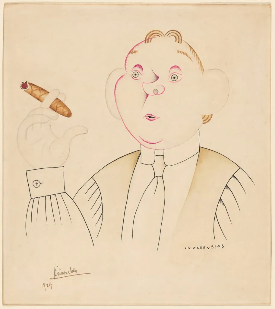 Untitled, by Miguel Covarrubias, watercolor, 1924