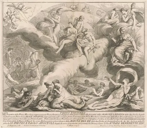 The Prima Macchina for the Chinea of 1743: Venus Genetrix, by Miguel de Sorellò