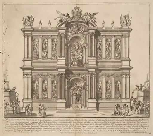 The Seconda Macchina for the Chinea of 1746: The Territories of the Kingdom of Naples, by Miguel de Sorellò