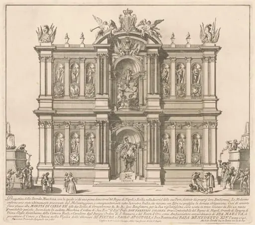 The Seconda Macchina for the Chinea of 1746: The Territories of the Kingdom of Naples, by Miguel de Sorellò