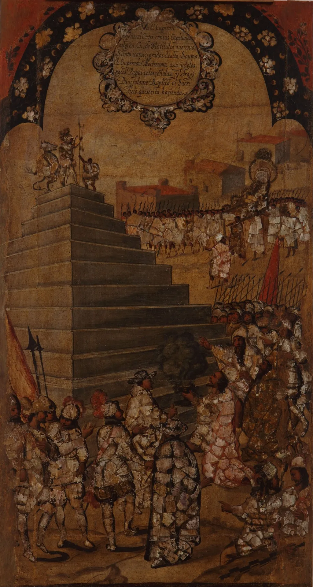La Conquista de México. Tabla XIII, by Miguel Gonzales, unspecified, 1685
