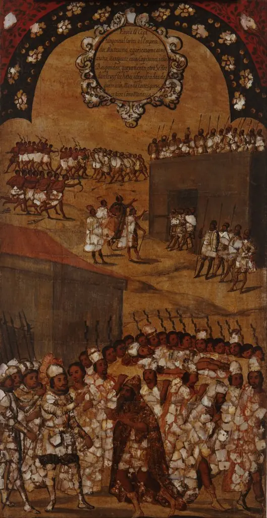 La Conquista de México. Tabla XVII, by Miguel Gonzales