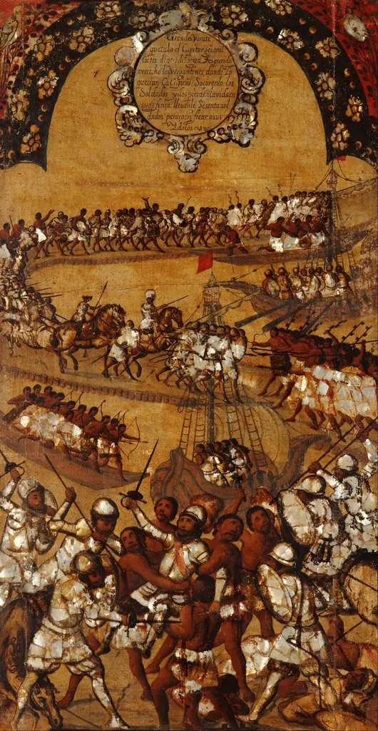 The Conquest of Mexico, Tablet 21, by Miguel Gonzales