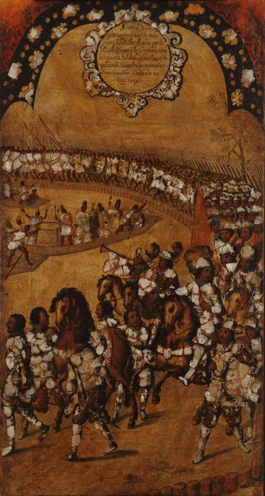 The Conquest of Mexico, Tablet 9, by Miguel Gonzales