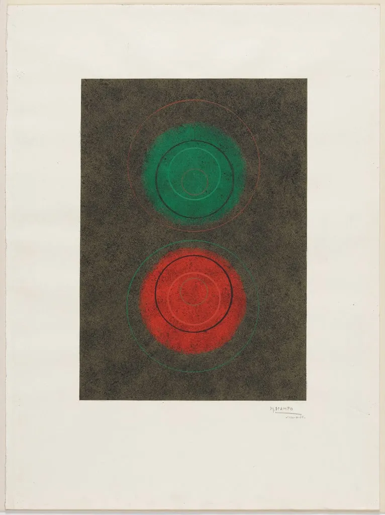 Untitled, by Miguel Ocampo, tempera, 1957