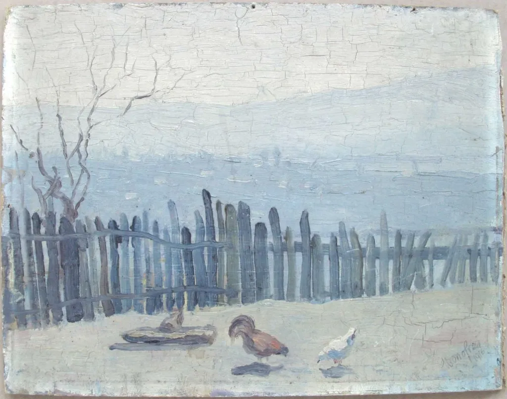 Gard dărâmat, by Mihai Onofrei, unspecified, 1916