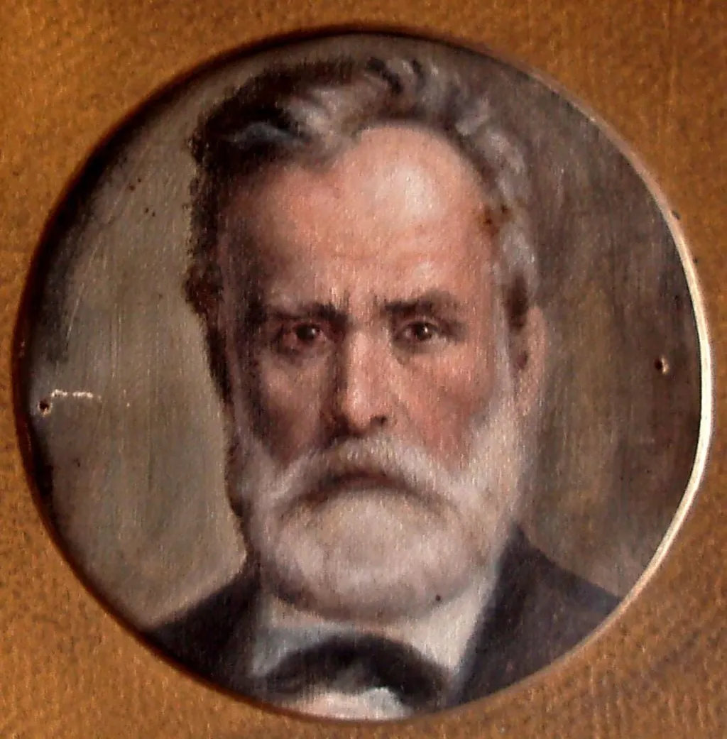 Portretul lui Treboniu Laurian, by Mihail (Mișu) Pop