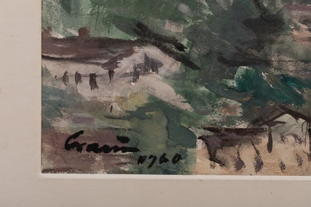Peisaj industrial la Piatra Neamț, by Mihăilescu-Craiu Victor, 1960