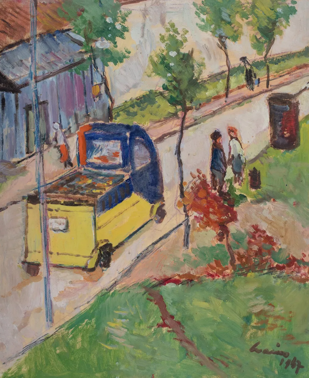 Peisaj urban, by Mihăilescu-Craiu Victor, unspecified, 1945