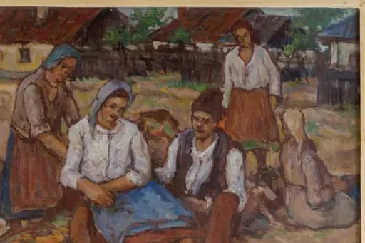 Piață la țară, by Mihăilescu-Craiu Victor