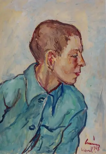 Portret de copil - Viorel, by Mihăilescu-Craiu Victor