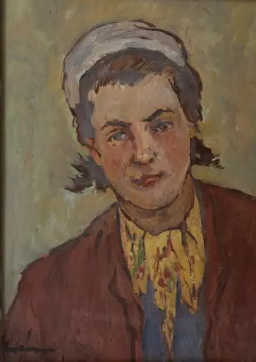 Portret de muncitoare, by Mihăilescu-Craiu Victor