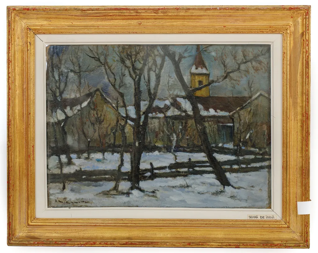 Seară de iarnă, by Mihăilescu-Craiu Victor, unspecified, 1945