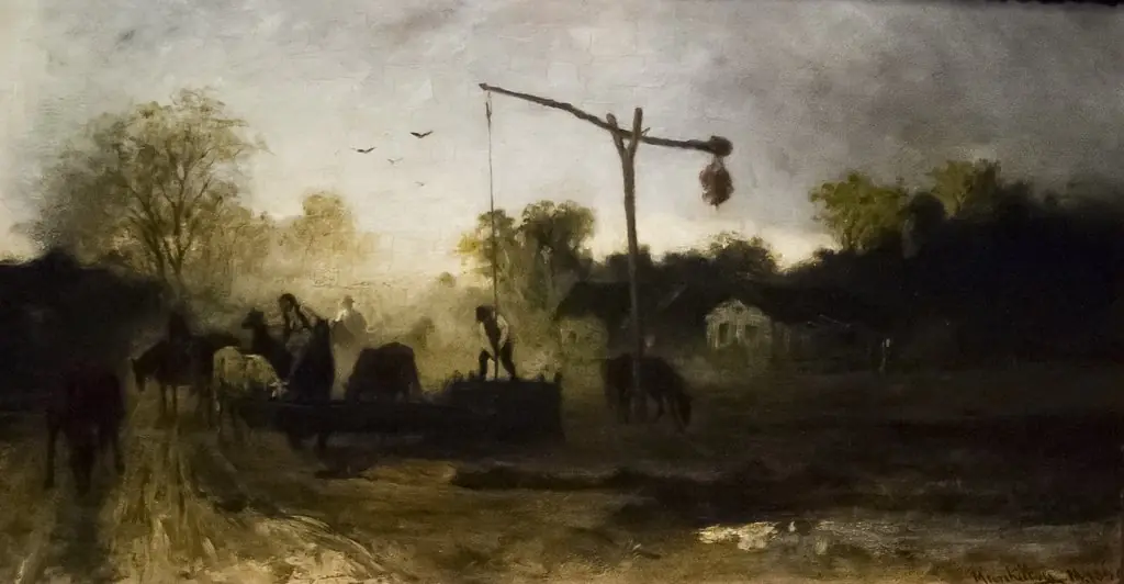 At the Watering Trough, by Mihály Munkácsy