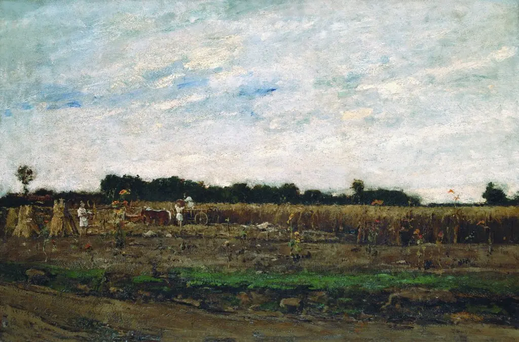 Corn Field, by Mihály Munkácsy
