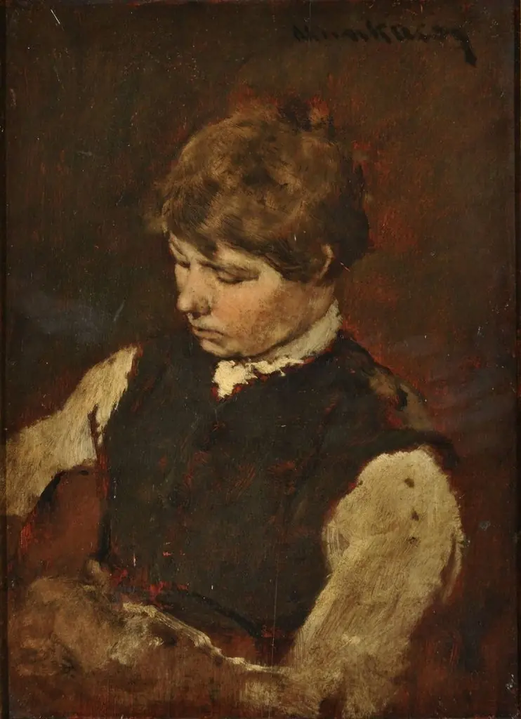 Male Study for the Pawnbroker's Shop, by Mihály Munkácsy