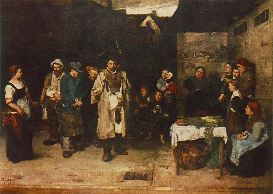 Night Wanderers I., by Mihály Munkácsy