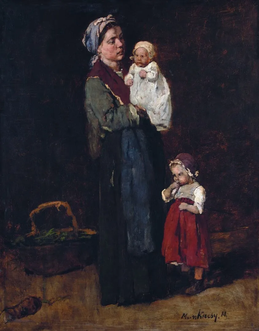 Study for the Pawnbroker's Shop, by Mihály Munkácsy, oil, 1873