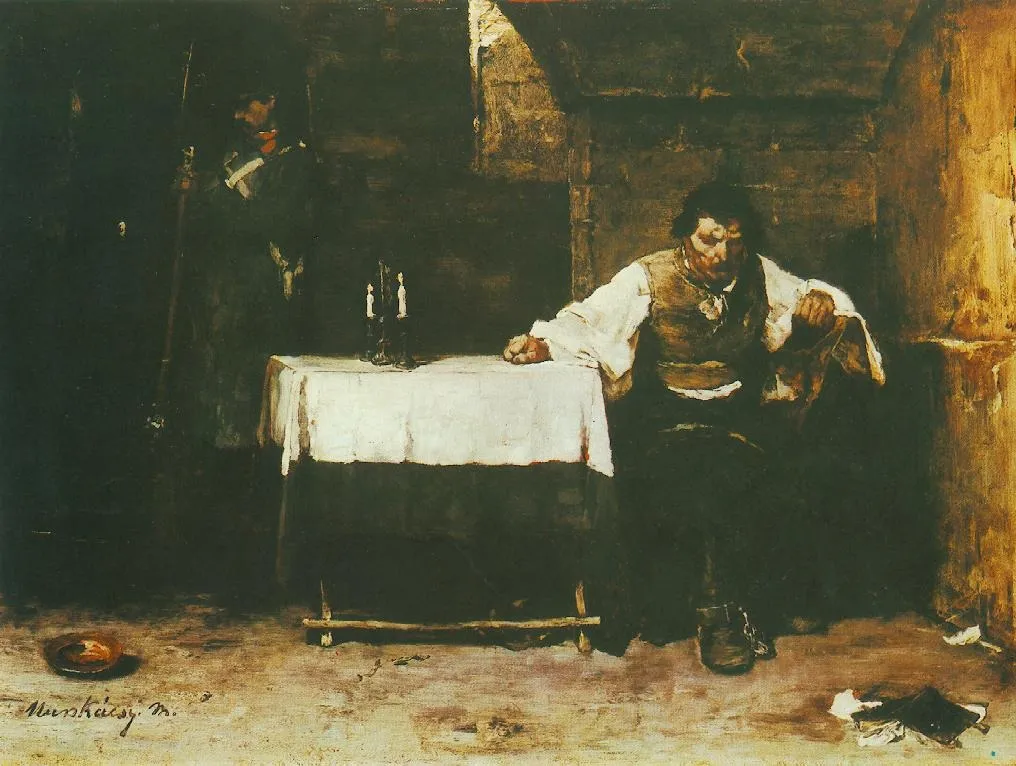 The Convict (Condemned Cell), by Mihály Munkácsy, oil, 1870