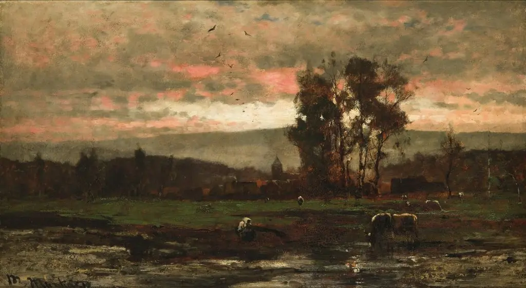 Twilight Landscape, by Mihály Munkácsy